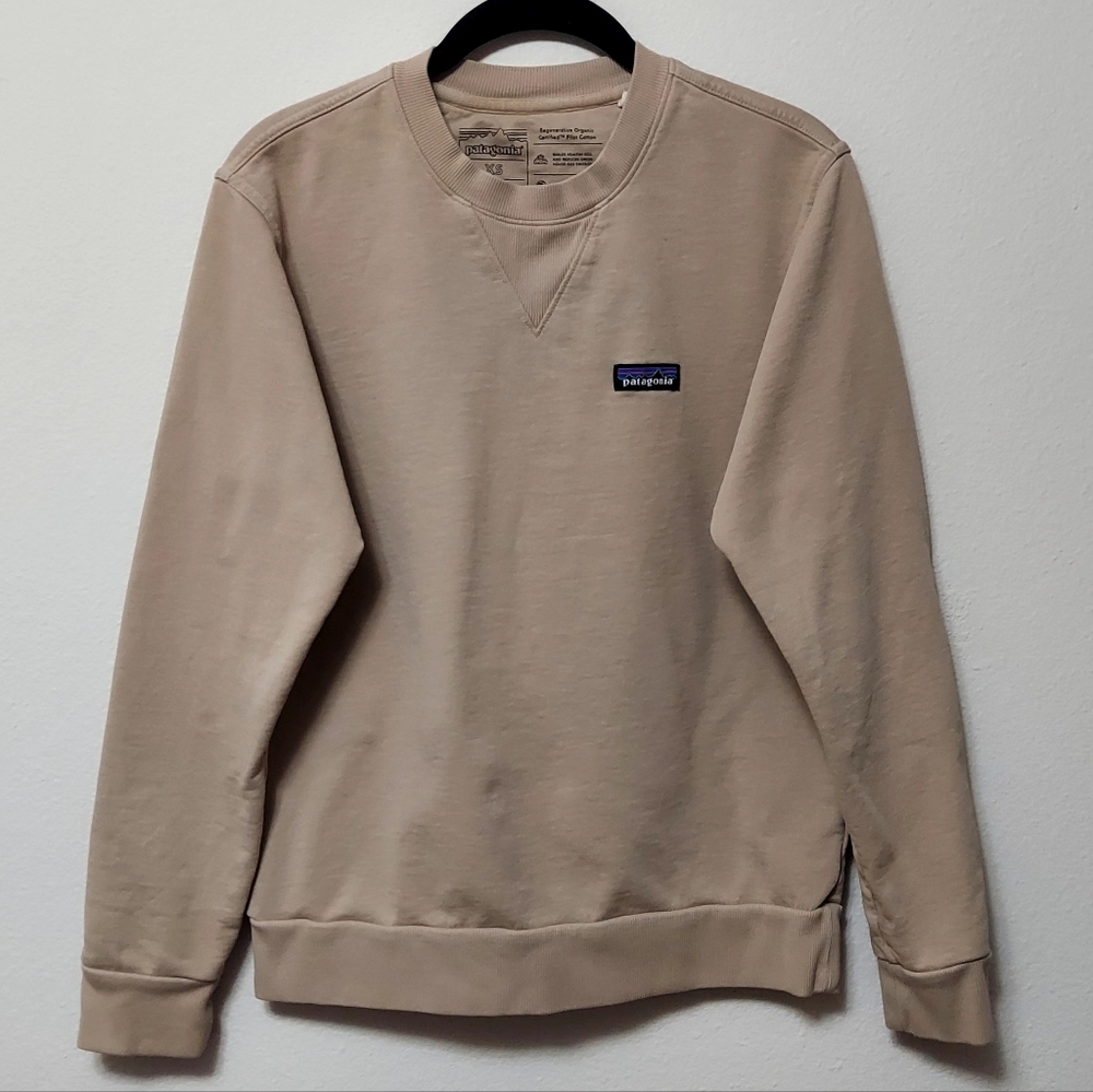 Patagonia Men's Beige Crewneck Sweater Oar Tan Size XS
